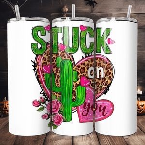 Handcrafted Valentines Day 20oz tumbler